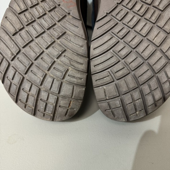 Lems Boulder Boots Size 42 Blue Brown Leather Mesh Barefoot Wide Toe - Picture 14 of 16